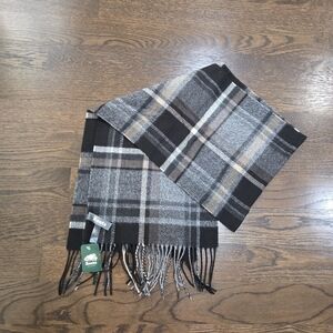 NWT Roots Men's Plaid Scarf 62×12 in.